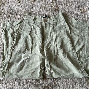 Wide leg linen blend pants & other stories